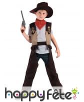 Costume Cowboy Garçon avec Chapeau et Bandana