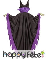 Costume cape noire violet de sorcière démoniaque, image 1