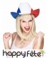 Chapeau cowboy pour supporter Francais, image 1