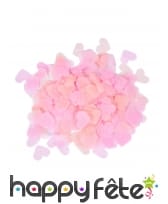 Confettis coeurs roses en papier, 20gr