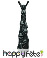 Cravate crânes squelette en relief, image 1