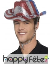 Chapeau cowboy tricolore, image 1
