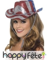 Chapeau cowboy tricolore