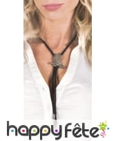 Collier cravate western santiag