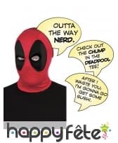 Cagoule Deadpool avec bulles de BD