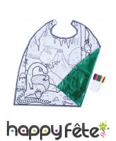 Cape dragon à colorier pour garçon