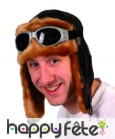 Chapeau d'aviateur en fourrure