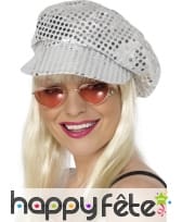 Chapeau disco argent, image 1