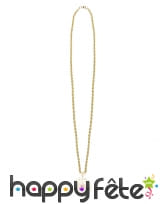 Collier doré avec médaillon de vampire, image 1