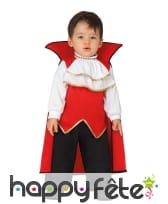 Costume de bébé comte dracula