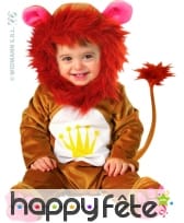 Costume de bébé lion