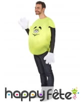Costume de bonbon jaune avec gants, image 1