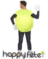 Costume de bonbon jaune avec gants, image 2