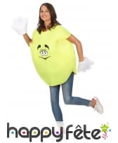 Costume de bonbon jaune avec gants, image 4