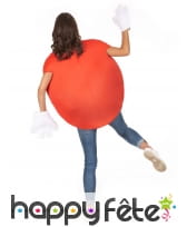 Costume de bonbon rouge pour adulte avec gants, image 5