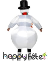 Costume de bonhomme de neige gonflable, image 1