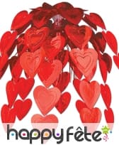 Cascade de coeurs rouges, 61cm