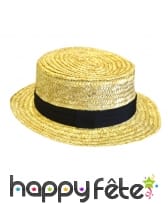 Chapeau de Canotier luxe adulte