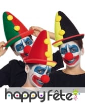 Chapeau de clown pointu pour enfant