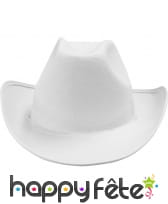 Chapeau de cow-boy blanc adulte