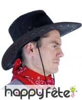 Chapeau de cow-boy noir adulte texas