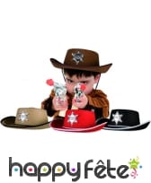 Chapeau de cow-boy sheriff enfant