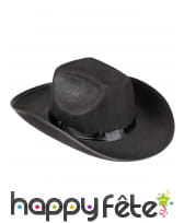 Chapeau de cowboy en feutrine noire