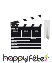 Clap de cinéma géant en carton plat