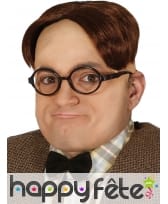 Clip de cheveux marron intello