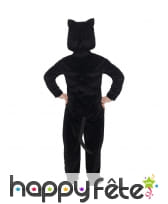 Combinaison de chat noir pour enfant, à capuche, image 2