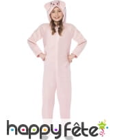 Combinaison de cochon rose pour enfant, image 1