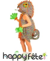 Costume de caméléon multicolore pour femme