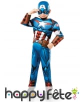 Costume de Captain America musclé pour enfant, image 2