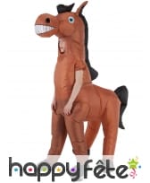 Costume de cheval géant gonflable pour enfant