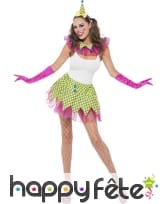 Costume de clown sexy en tutu pour femme, image 1