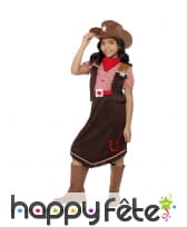 Costume de cow girl luxe pour enfant