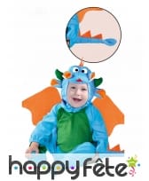 Combinaison de dragon bleu pour bébé