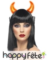 Cornes de diable lumineuses batterie