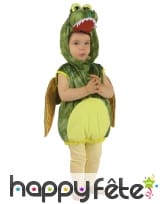 Costume de dinosaure vert pour enfant, rembourré, image 3
