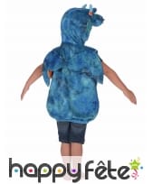 Costume de dragon bleu pour enfant, rembourré, image 2