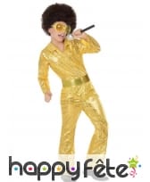 Costume disco doré pour garçon