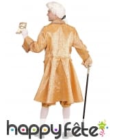 Costume doré de gentilhomme Carnaval de Venise, image 1