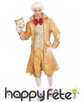 Costume doré de gentilhomme Carnaval de Venise