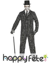 Costume du dandy Mr.Os skeleton pour homme