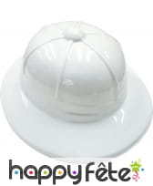 Chapeau d'explorateur adulte blanc