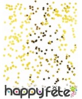 Confettis dorés en forme d'étoile, 50g, image 1