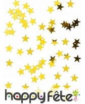 Confettis dorés en forme d'étoile, 50g