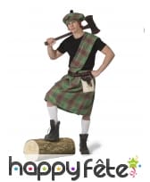 Costume d'écossais vert pour adulte