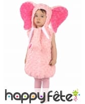 Costume d'éléphant rose en peluche pour enfant, image 1