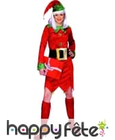 Costume d'elfe de noel pour femme